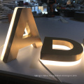 Customized Stainless Steel Brushed Lighting Signage Metal 3d Letters Led 3D Illuminated Channel Letters Store Sign